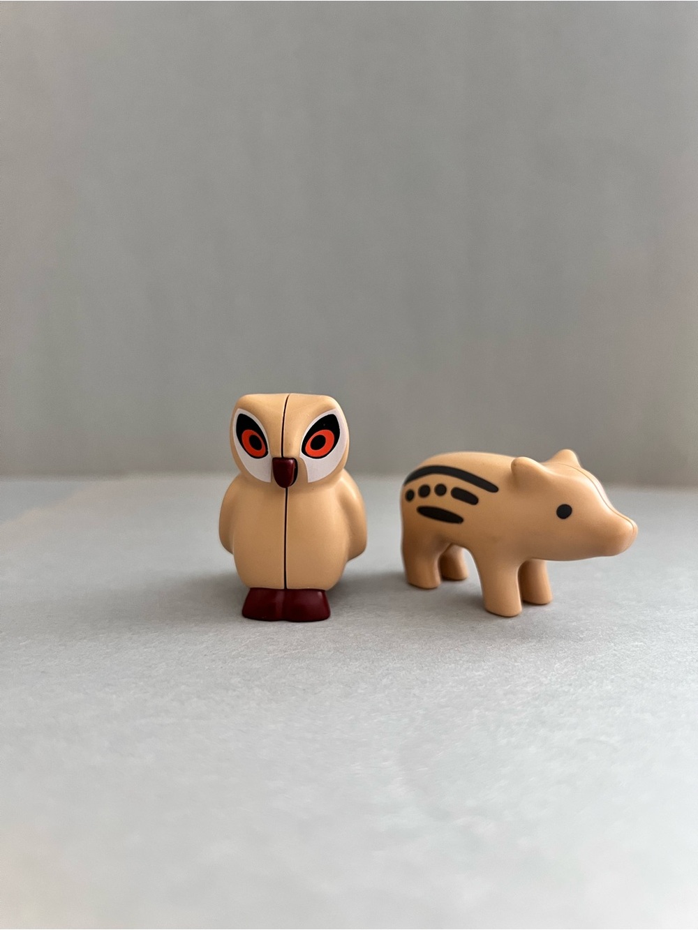 Playmobil Owl and Hog Figures Bundle